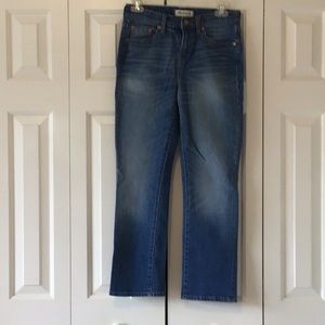 Madewell jeans Kick Out Crop size 26 medium wash